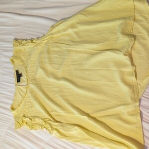 Pale yellow tank top size 18